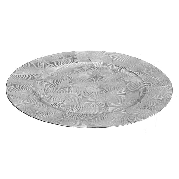 Maison Concepts Charger Plate (Trinity) (Silver) (13") - Set of 6