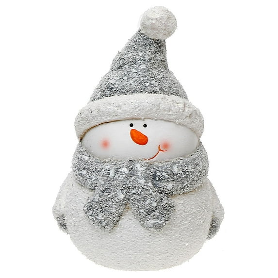 Maison Concepts Christmas Ceramic Snowman Figurine With Toque 7"
