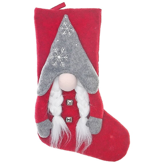 Maison Concepts Christmas Ella The Snowflake Gnome Stocking (2L X 2W X 20H)