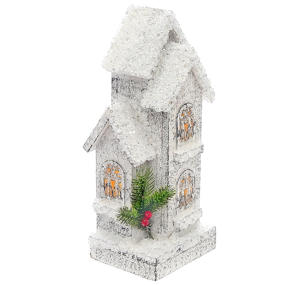 Maison Concepts Christmas Led Snow Covered Tall House 12.6"