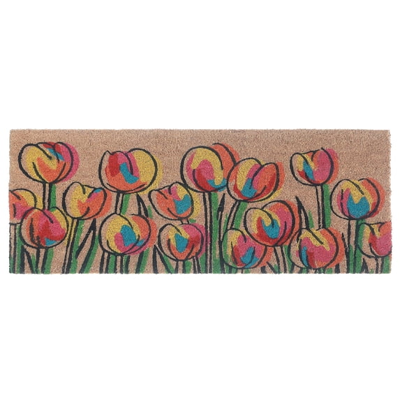 Maison Concepts Coir Door Mat Tulip (Multi) 10" X 30" X 2"