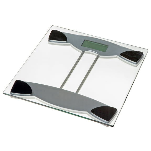 Maison Concepts Digital Glass Body Scale Square - Clear (11.8 L X 11.8 W X 1 H)