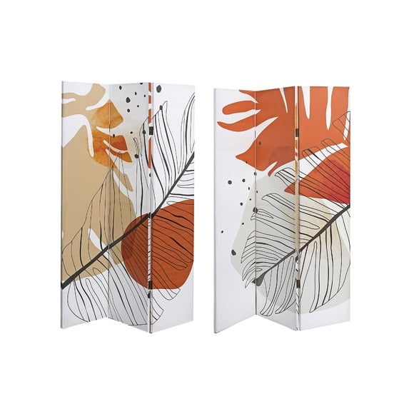 Maison Concepts Double Sided Canvas Screen Heather (47.5L X 1W X 71H)