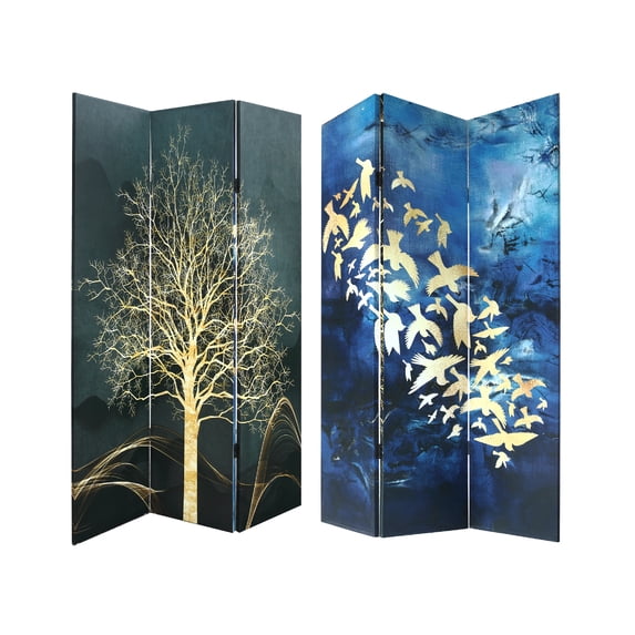 Maison Concepts Double Sided Canvas Screen Mystique (47.5 L X 8 W X 11.75 H)