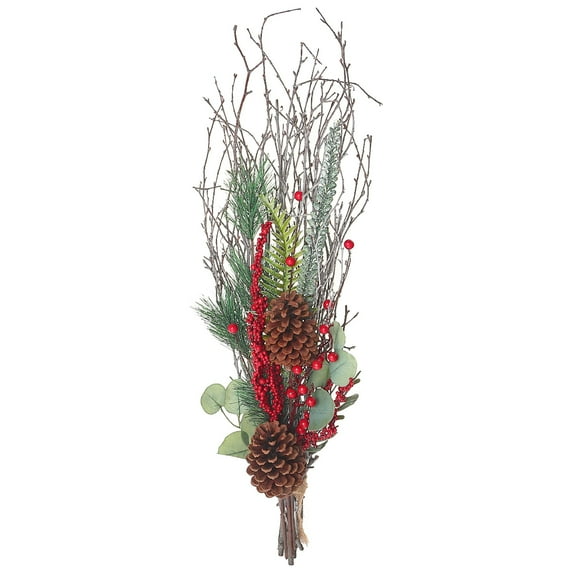 Maison Concepts Dried Holiday Bundle With Pinecones And Eucalyptus (4L X 2W X 31.5H)