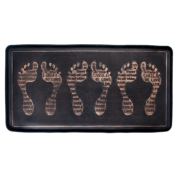Maison Concepts Footprints - Rubber Boot Tray (3 L X 4 W X 19 H)