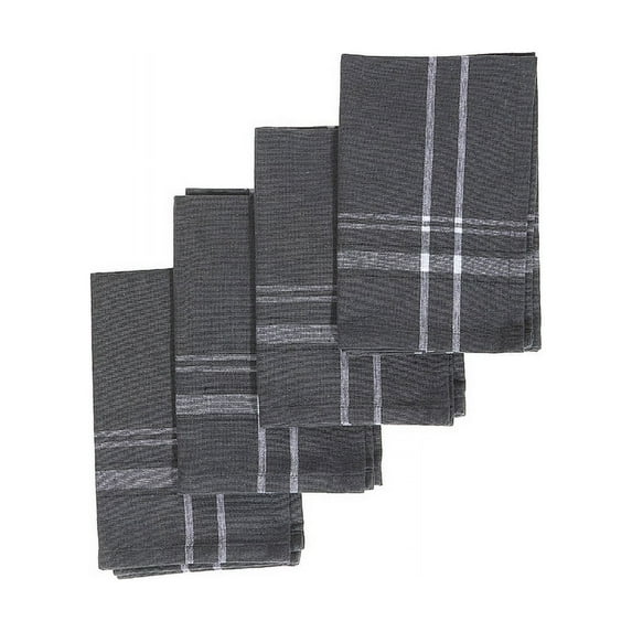 Maison Concepts French Border Napkin (Set Of 4) (Charcoal Gray) (18L X 18W X 1H)