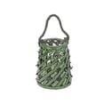 thumbnail image 1 of Maison Concepts Green Wicker Cylinder Lantern Small (9 L X 5 W X 11 H), 1 of 1