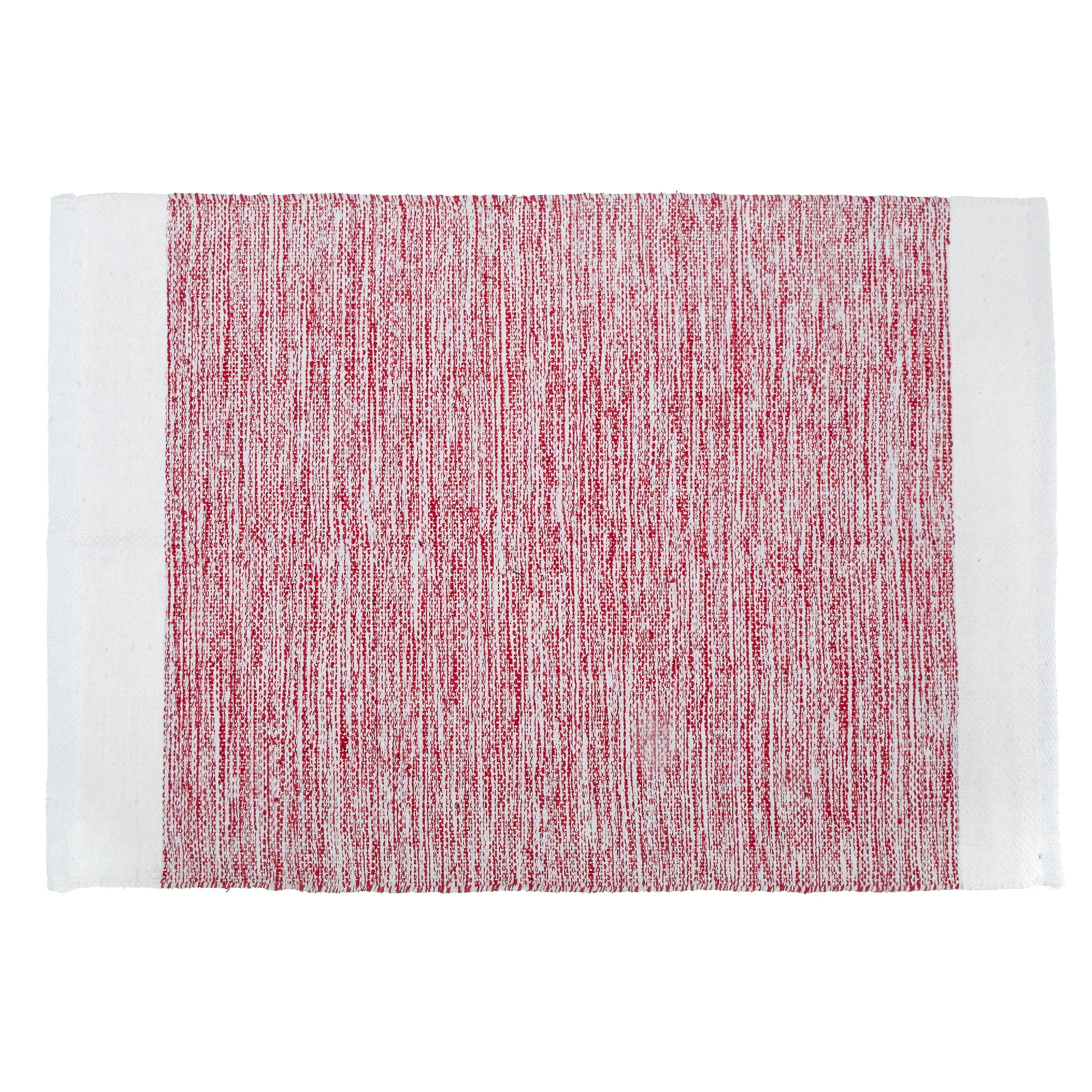 Red Cutton Maison Concepts Handloom Cutton Rug With Lurex Red (24L X 36W X 1H ...