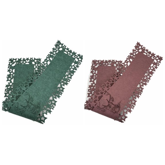 Maison Concepts Home Accessories Felt Runner - Set of 2 - 52 L x 12 W x 0.2 H