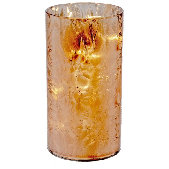Maison Concepts Led Cylinder Glass Stand (Bronze) (5.9") - Set of 2