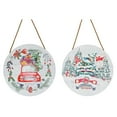 thumbnail image 1 of Maison Concepts Mdf Round Wall Hanger Holiday Red Truck Asstd - Set of 2 (15.75L X 15.75W X 0.4H), 1 of 1