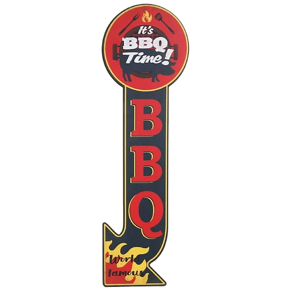 Maison Concepts Metal Sign It'S Bbq Time (7.3L X 0.4W X 23.6H)