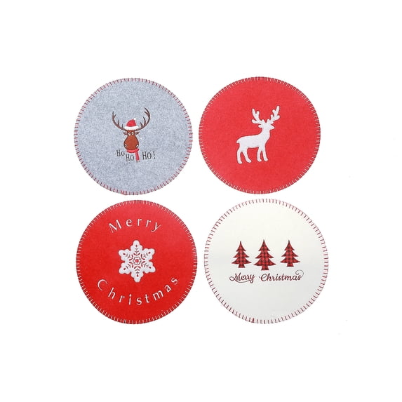 Maison Concepts Placemat Felt Placemat 13.8" Large - Set of 12 - 13.8 L x 13.8 W x 0.08 H