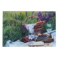 thumbnail image 1 of Maison Concepts Printed Glass Cutting Board Picnic At Lavender Field - Set of 2 (12L X 8W X 0.16H), 1 of 3