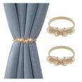 thumbnail image 1 of Maison Concepts Set Of 2 Curtain Tiebacks Butterfly Rose Gold (10L X 0.5W X 1H), 1 of 2