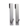 thumbnail image 1 of Maison Concepts Set Of 2 Satin Over The Glass Door Single Hook (1.4L X 1.2W X 7.1H), 1 of 3