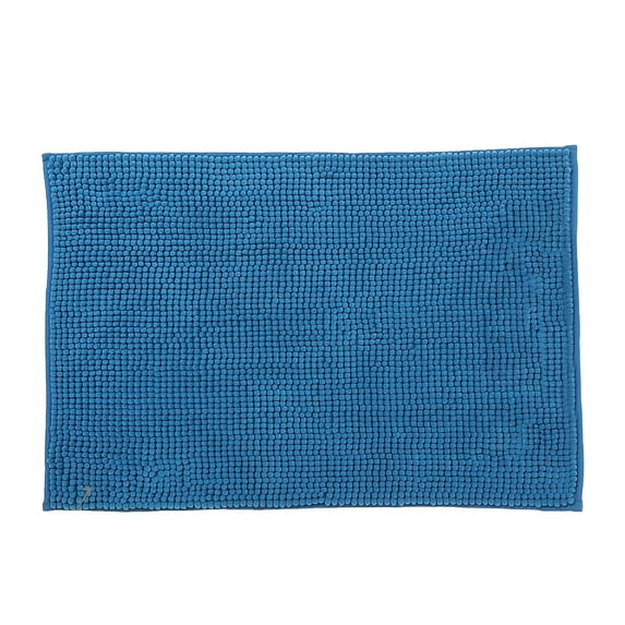 Maison Concepts Solid Color Cheniile Bath Mat 20X28 Blue (Blue) 20" X 28" X 1"