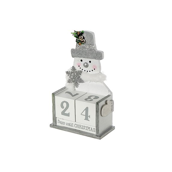 Maison Concepts Tabletop Wooden Days Until Christmas Calender - 4.53 L x 2.24 W x 7.48 H