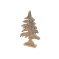 thumbnail image 1 of Maison Concepts Tree Ornaments, Holiday Decorations, Festive Baubles, Collectibles, Wood, Multi Wood Carved Spruce Tree Décor (Large), Dimensions: 15.75L X 9.06W X 1.97H, 1 of 1
