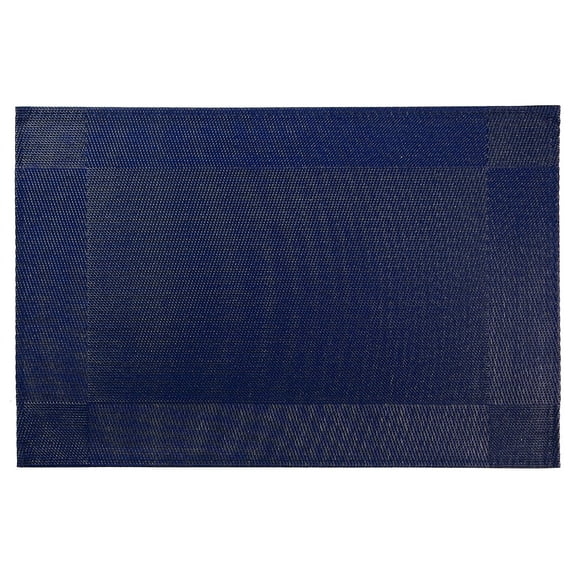 Maison Concepts Vinyl Placemat Classic Navy Blue-Set Of 12 (0.75 L X 6 W X 11.75 H)