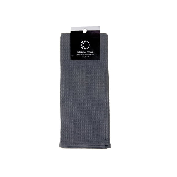 Maison Concepts Waffle Kitchen Towel Gray - Set of 6 (15 L X 25 W X 1 H)