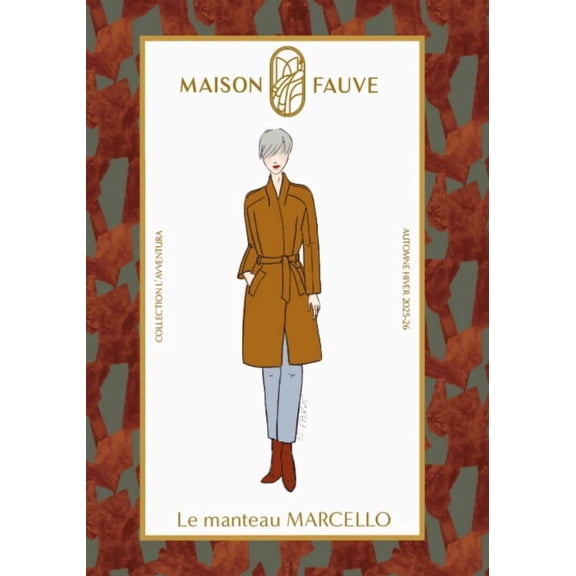 Maison Fauve Paper Sewing Pattern Marcello Coat - Coats for Women