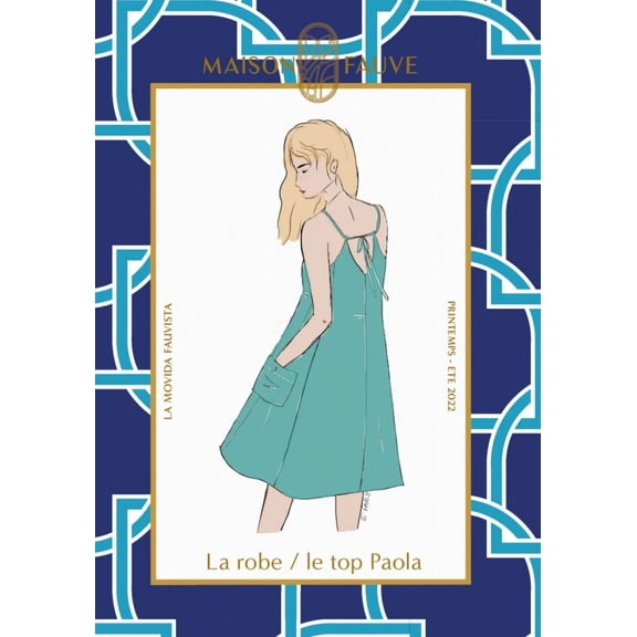 Maison Fauve Sewing Pattern Paola Dress Women 8 to 26 Dresses