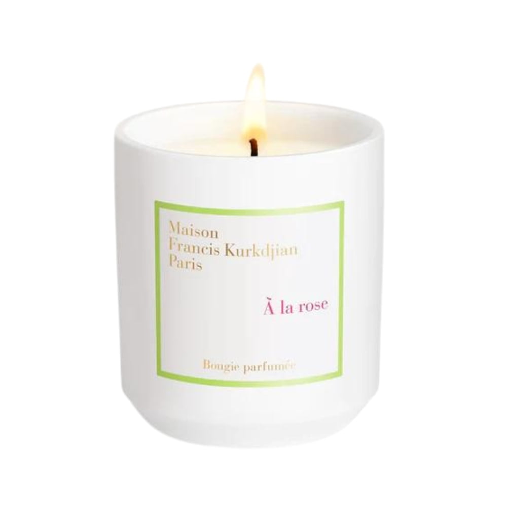 White Porcelain 280g Rose Scented Candle