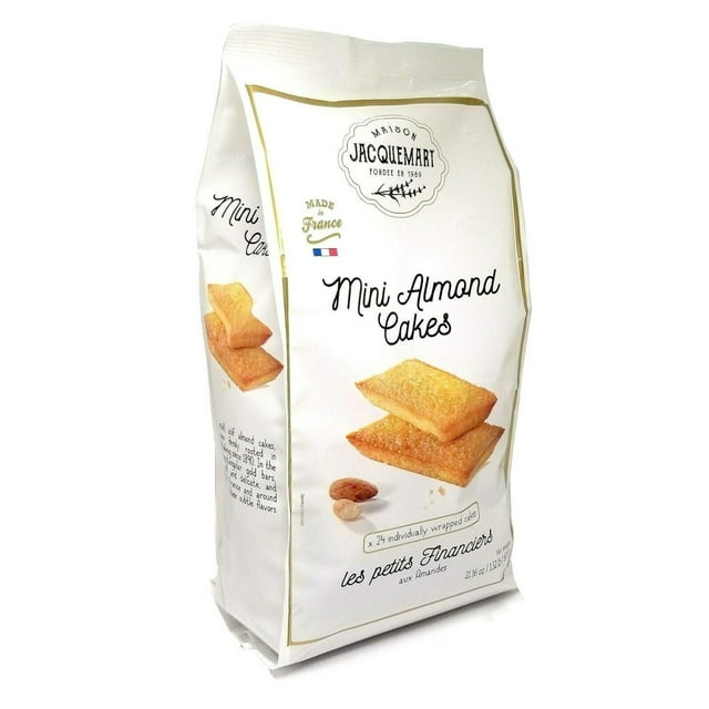 Maison Jaquemart Mini Almond Cakes Les Petits Financiers 21.16 Ounce (24 Count)