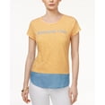 thumbnail image 1 of Maison Jules Bonjour Graphic Cotton Top Orange Sun Combo 2XL, 1 of 2