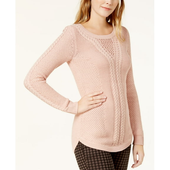 Maison Jules Cable Knit Sweater Fresco Pink XS