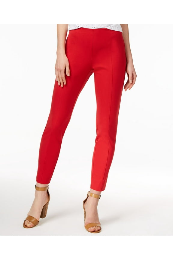 Cotton Pull On Pants Real Red M