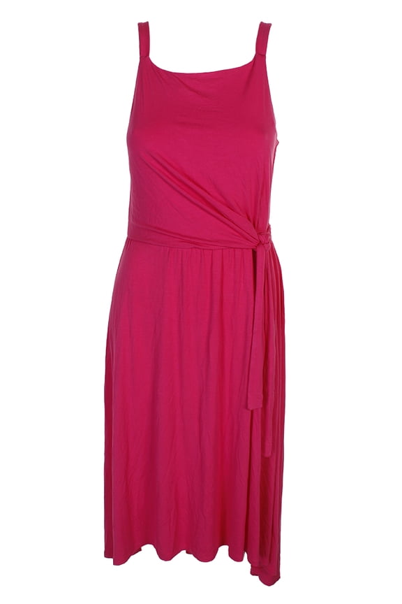 Tie Waist Midi Dress Berry Sorbet M