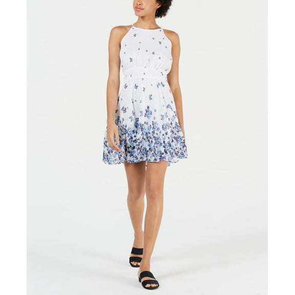 Maison Jules Printed Fit Flare Dress Dancing Botanic 0