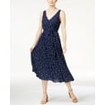 thumbnail image 1 of Maison Jules Printed Midi Dress Blu Notte Combo 2XS, 1 of 1