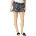 thumbnail image 1 of Maison Jules Ruffled Cuff Shorts Blu Notte Combo 2XL, 1 of 1