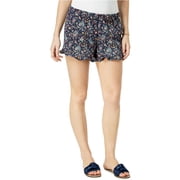 Maison Jules Ruffled Cuff Shorts Blu Notte Combo 2XL