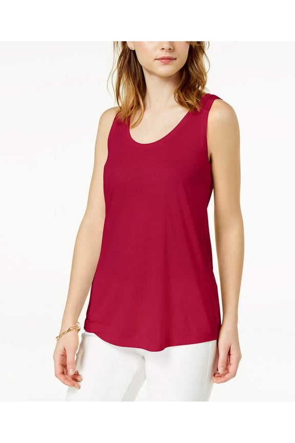 | Scoop Neck Tank | Red | Size S