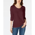 thumbnail image 1 of Maison Jules Scoop Neck Top Ruby Wine XL, 1 of 1