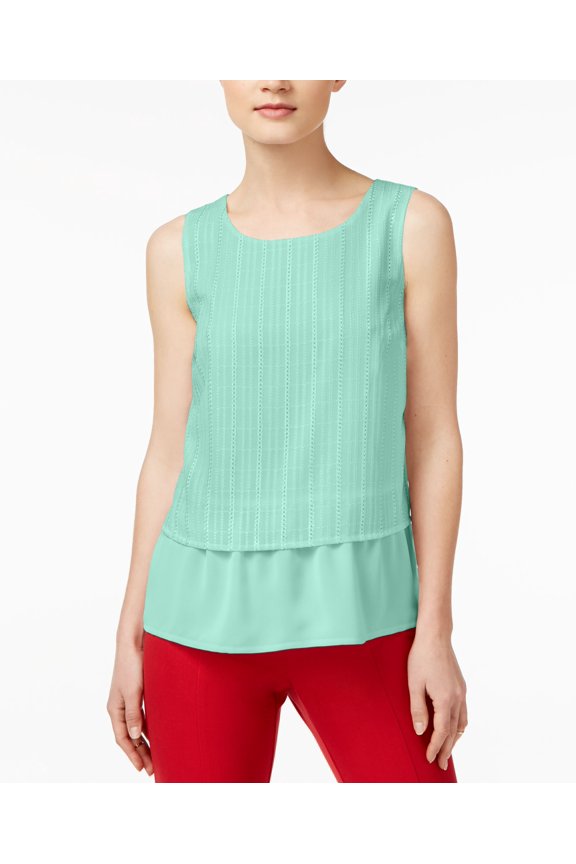 Textured Contrast Top Sea Grove XL