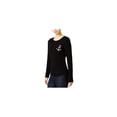 thumbnail image 1 of Maison Jules Womens Anchor Patch Knit Sweater, 1 of 2
