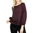 thumbnail image 1 of Maison Jules Womens Balloon Pullover Blouse, 1 of 2