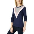 thumbnail image 1 of Maison Jules Womens Colorblock Sweatshirt, 1 of 2