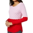 thumbnail image 1 of Maison Jules Womens Colorblocked Pullover Sweater, 1 of 2