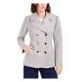 thumbnail image 1 of Maison Jules Womens Double-Breasted Notched Collar Pea Coat, 1 of 3