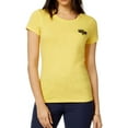 thumbnail image 1 of Maison Jules Womens Embellished Dragonfly Basic T-Shirt, 1 of 2