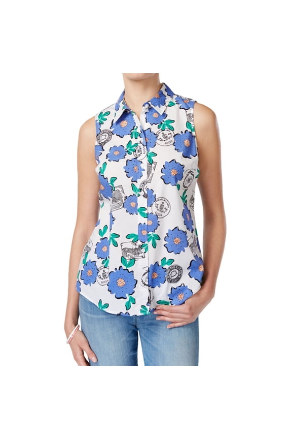 Womens Floral Graphic Tank Top