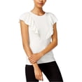 thumbnail image 1 of Maison Jules Womens Flutter-Sleeve Pullover Sweater, 1 of 2
