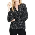 thumbnail image 1 of Maison Jules Womens Georgette Pullover Blouse, 1 of 1